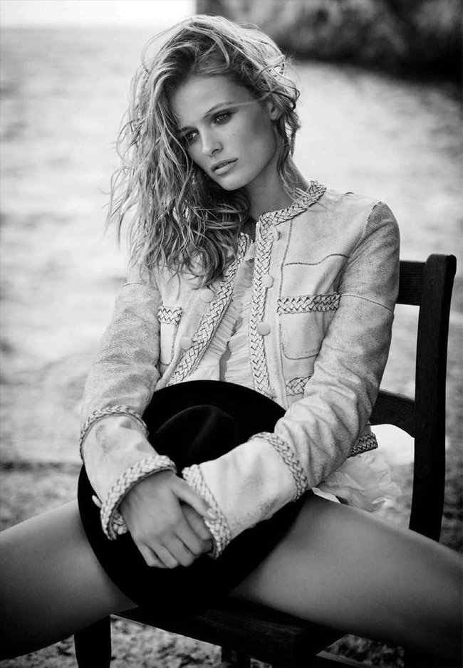 Полуобнажённая Эдита Вилкевичуте и чёрно-белые фото для «Vogue Germany» (июль 2016): edita-vilkeviciute-16_Starbeat.ru