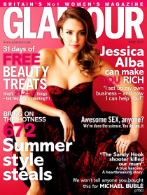 «Glamour UK» в мае: Джессика Альба на обложке журнала: jessica-alba-1-210x278