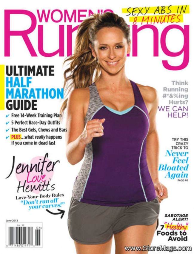 Обзор летних обложек глянцевых журналов 2013: Jennifer-Love-Hewitt-–-WOMEN’S-RUNNING-Magazine-Cover-June-2013-650x852
